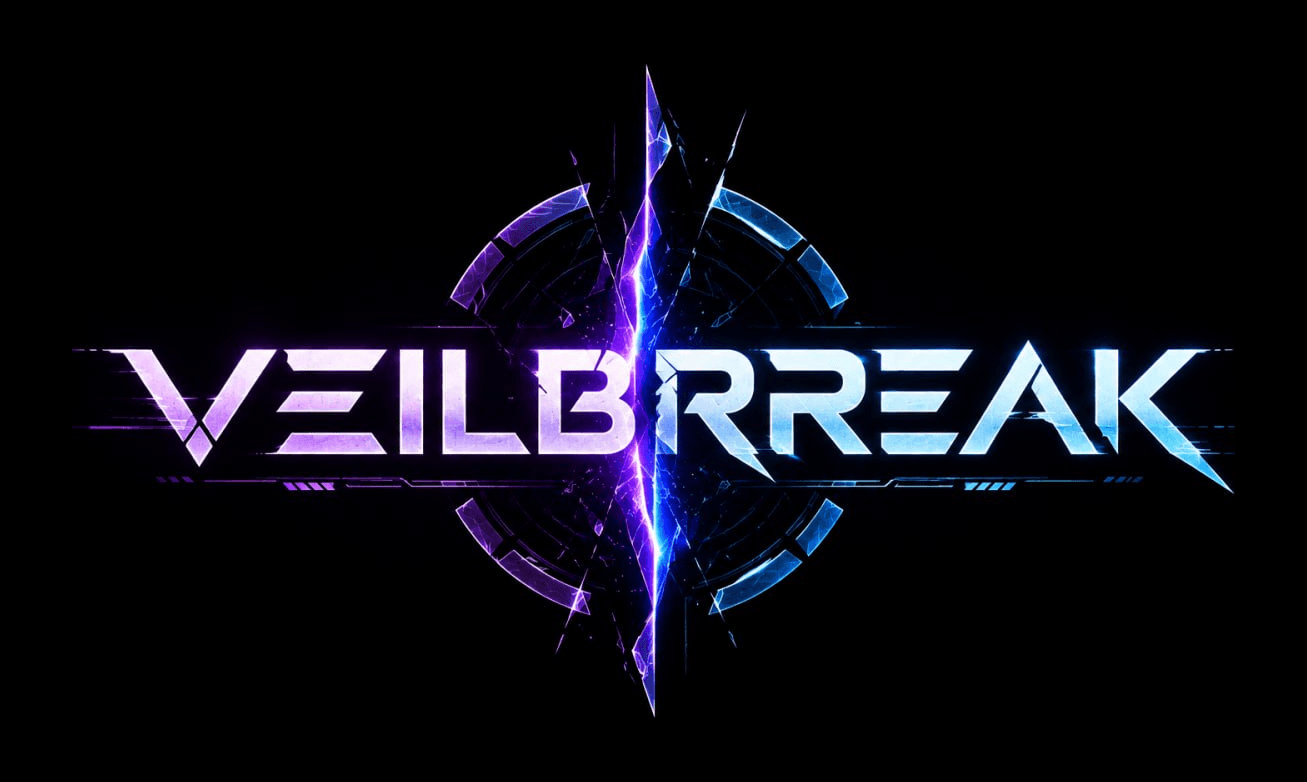 VEILBREAK logo artwork on black background